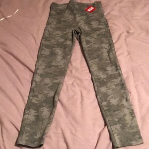 Spanx jean-ish leggings - stone wash camo